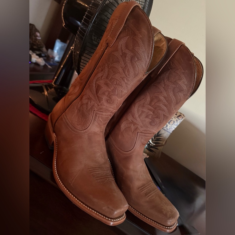 Moonshine by Brad Paisley Men's Brown Leather Western Boots